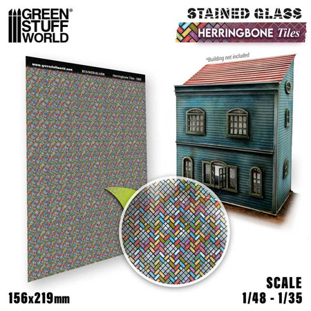 GSW - Herringbone Tiles Stained Glass