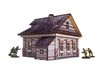 MICRO ART - WW2 Ostfront Village Whitewashed Dacha (1) (28mm)