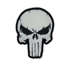 Naszywka 3D PVC Punish skull glow in the dark - Świecąca w ciemności 101 INC