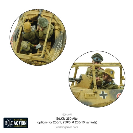 BOLT ACTION Sd.Kfz.250 (Alte) Half-Track (Options for 250/1, 250/3, 250/10)