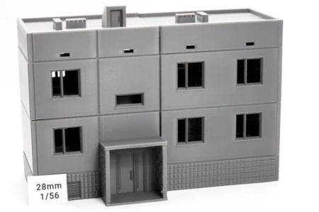 PM - Soviet Apartments Block Type 2 - 3D Printed - 28mm