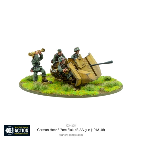 BOLT ACTION German Heer 3.7cm Flak-43 AA gun (1943-45)