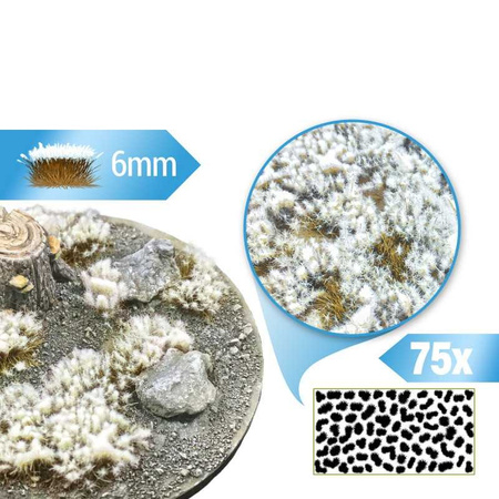 GSW - Shrubs TUFTS - 6mm FROSTED SNOW - BEIGE