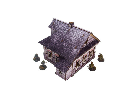MICRO ART - WW2 Ostfront Village Whitewashed Dacha (1) (28mm)