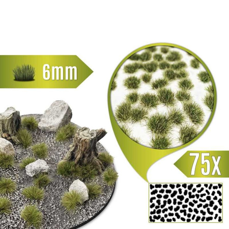 GSW - Static Grass Tufts 6 mm - Dry Green