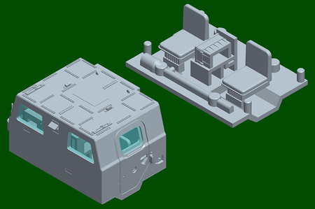 Hobby Boss 82940 Russian 9A52-2 Smerch-M multiple rocket launcher of RSZO 9k58 Smerch MRLS 1/72