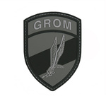 Naszywka 3D PVC GROM Szara 101 INC