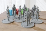 PM - Office Civilians - 3D Printed - 28mm