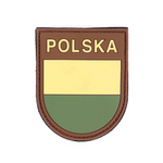 Naszywka 3D PVC Polska Brown 101 INC