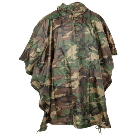 Poncho Przeciwdeszczowe Rip Stop Woodland MFH