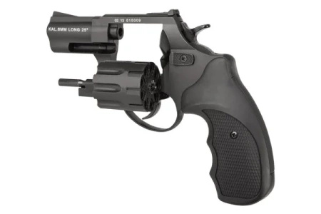 REWOLWER ALARMOWY ZORAKI K-6L BAS LUFA 2,5" Kal. .22 Long Blank Czarny