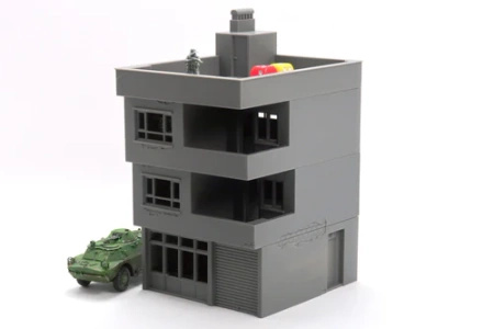 PM - Modern Middle East Urban Building MET_02 - 3D Printed - 28mm