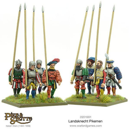 Pike & Shotte Landsknechts Pikemen