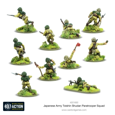 BOLT ACTION Japanese Teishin Shudan Paratrooper Squad