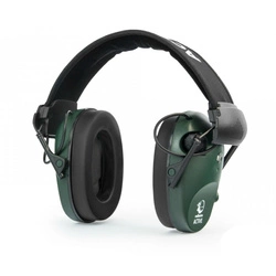Ochronniki słuchu aktywne PRO Olive RealHunter + okulary strzeleckie