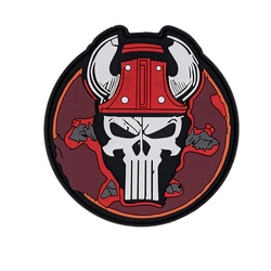 Naszywka 3D PVC Punish skull bull 101 INC