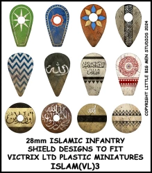 Islamic Infantry Shield Transfers 3 – Kalkomanie tarcz islamskich (Victrix)