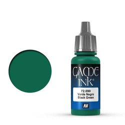 Vallejo: 72.090 - Game Color - Ink - Black Green (18 ml)