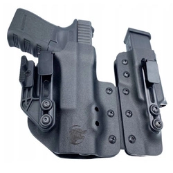 Kabura IWB Appendix z ład. czarna zatrzask Glock