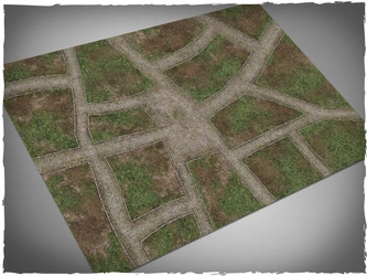 DEEP-CUT Cobblestone Streets - Mousepad, 4x6 feet