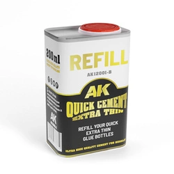AK Interactive 200 ML. REFILL – QUICK CEMENT EXTRA THIN (GLUE)