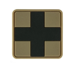 Naszywka 3D PVC Cross coyote 101 INC