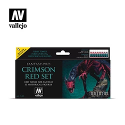 Vallejo: 74.103 - Fantasy-Pro - Crimson Red Set (8x17 ml)