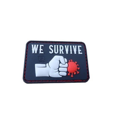 Naszywka 3D WE SURVIVE PUNCH THE VIRUS swat JTG