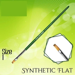 Green Stuff World Pędzel GREEN SERIES Flat Synthetic Size 1