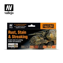 VALLEJO 70183 Model Color Zestaw 8 farb - Rust, Stain & Streaking by Scratchmod