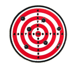 Naszywka 3D PVC TARGET czerwona 101 INC