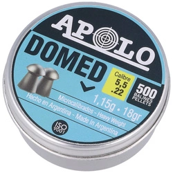 Śrut Apolo Domed 5.52 mm, 500 szt. 1.15g/18.0gr 